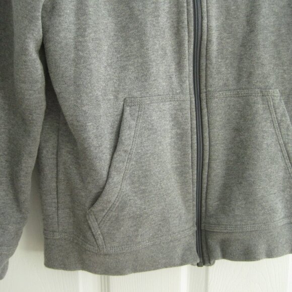 Nike Boys Sportswear Club Full-Zip Fleece Hoodie Light Grey Sz M Cotton Blend - Picture 5 of 7